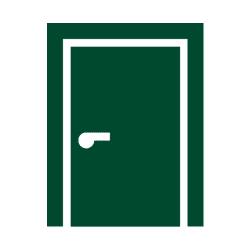green door entry icon